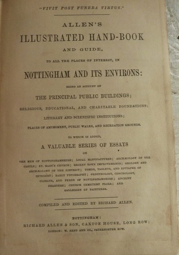 Antique book 1866 allen - antique, allen's