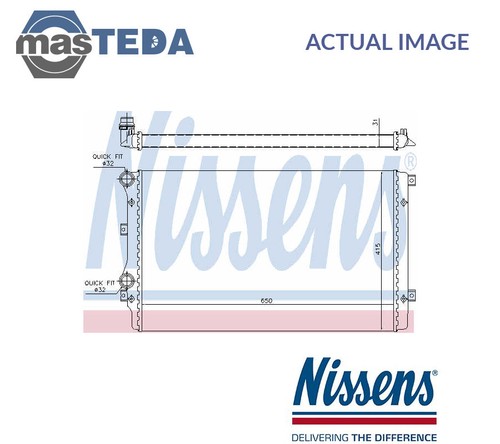 65280a engine cooling radiator - engine,