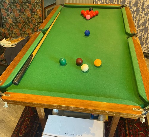 Slate bed snooker table - slate,