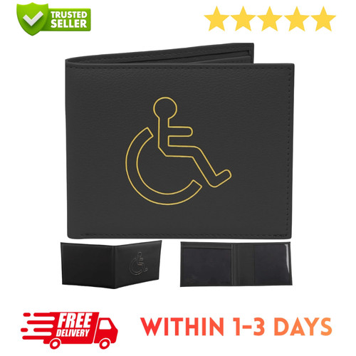 Soft leather disabled - disabled, blue
