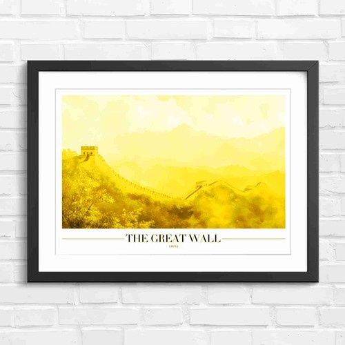 Chinese great wall mountains - wall,