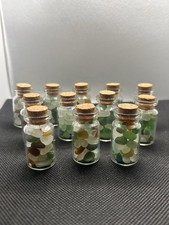 Mini Bottle of Mermaid Tears – Tiny Seaham Sea Glass with Cork