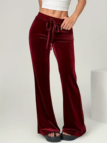 Korean velvet twill - velvet, elastic