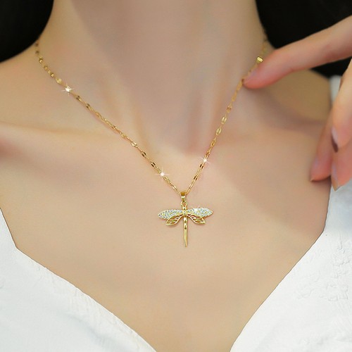 Dragonfly pendant necklace - dragonfly,