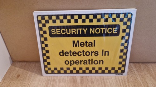 Security notice metal - security,