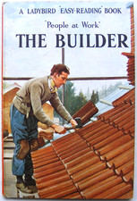 Vintage Ladybird Book – The Builder–People at Work 606B- Very Good +FREE COVER+