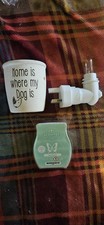 Scentsy Home Is 'Where My Dog Is' Mini Wall Warmer and Just Breathe Bar Ex. Cond
