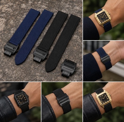 Nylon leather watch - watch, strap