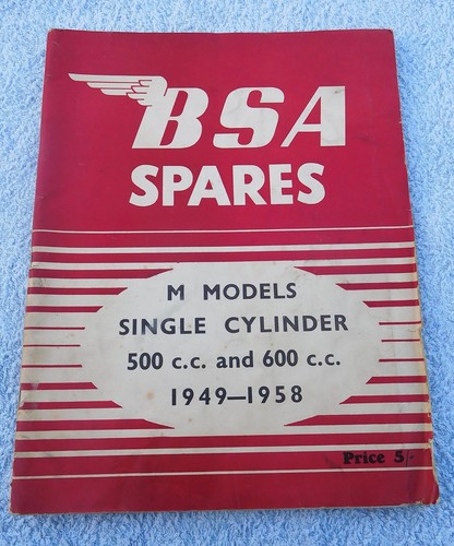 Bsa motorcycle model - bsa, spares
