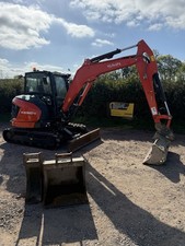 Kubota KX060-5 Digger Excavator 5/6 Ton, 1000 HOURS! Takeuchi, Serviced, JCB