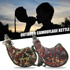Army Drinking Flask Water Bottle Mug/Pouch Military Camo Canteen Camping Hiking