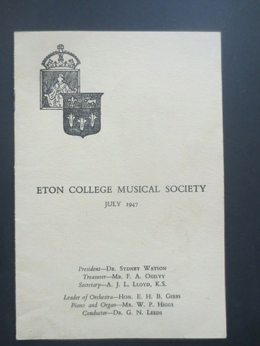 1947 eton college musical - college,