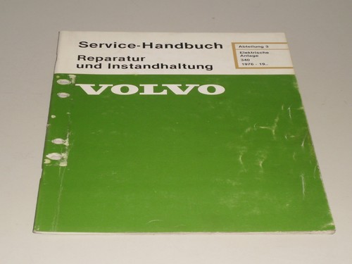 Workshop manual volvo - workshop, 340
