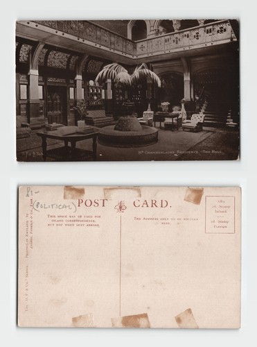 Postcard chamberlain s - -, chamberlain's