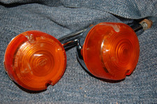 GENUINE HARLEY-DAVIDSON SPORTSTER/GLIDE rear indicators & chrome brackets