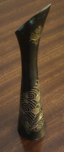 Vintage hand engraved brass - vintage,
