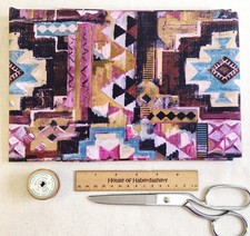FABRIC REMNANT-Aztec Tile Geo