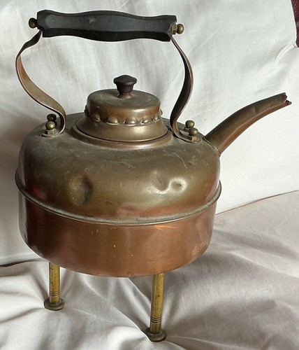 Vintage antique copper kettle - vintage,