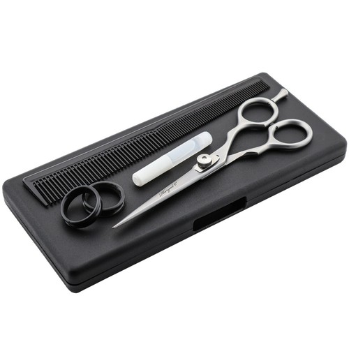 Hair cutting scissors and comb - hair,
