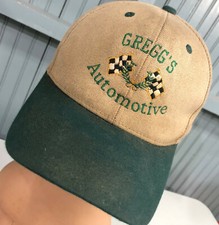 Gregg's Automotive Racing Flags Beat Up Adjustable Baseball Hat Cap