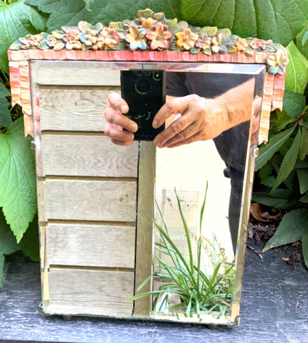 Vintage rectangular beveled