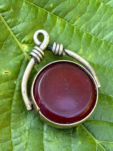 Antique black banded agate - banded,