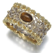 Auth BUCCELLATI Ring Tiger's