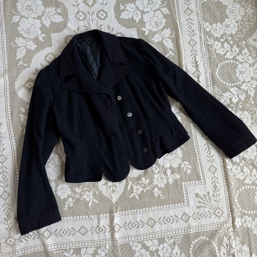 Antique edwardian black wool - edwardian,