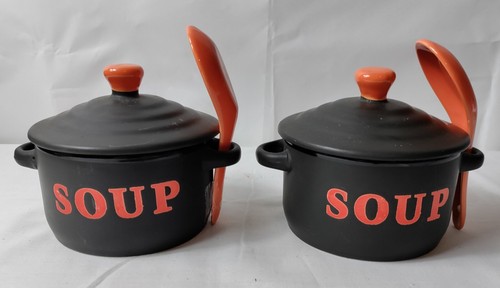 Matching pair ceramic soup - matching,