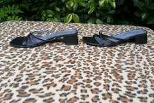  Vintage Black Leather sandals