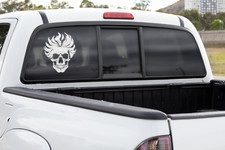 Flaming skull - Vinyl decal