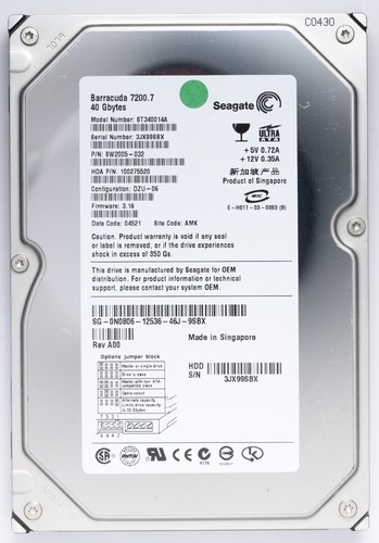Seagate barracuda 40gb ide - barracuda,