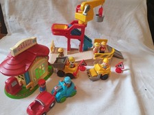 ELC Happyland Construction Site+Garage+Figures+Vehicles
