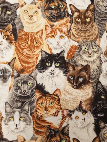 Cats fabric fat - uk, 18"