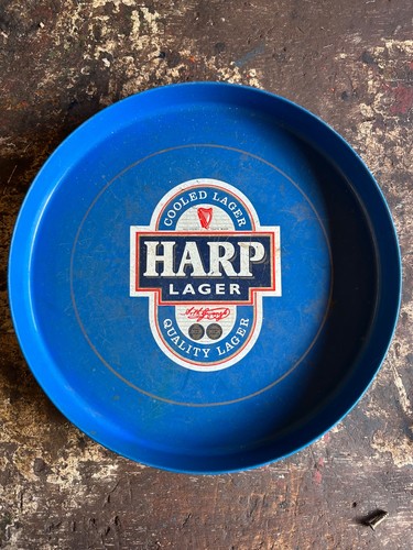 Two harp lager beer trays - harp,