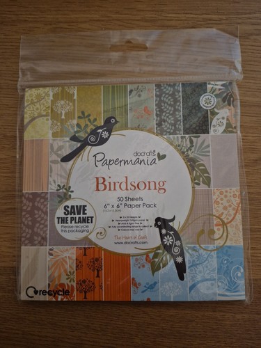 Papermania birdsong 6x6 - papermania, paper