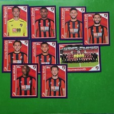9 BOURNEMOUTH Merlin 2018 Premier League Unpeeled Stickers Topps 
