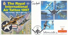 (95369) GB Cover Red Arrows FLOWN SIGNED Tattoo RAF Fairford 1997 44 of 500
