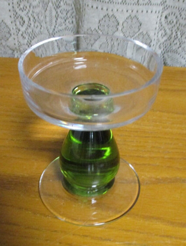 Clear glass candle - glass,
