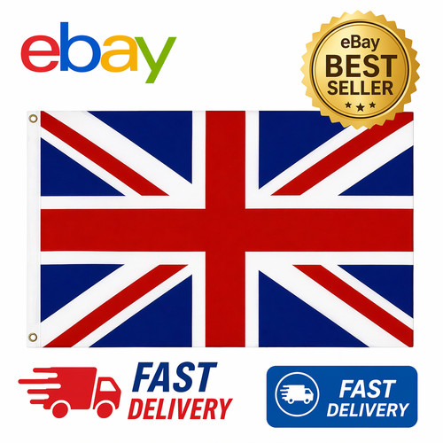 5x3ft union jack large flag - 5x3ft,