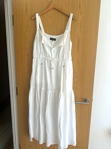 Zara white maxi dress size - zara, s
