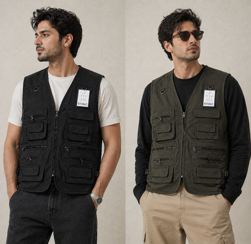 Mens waistcoat vest utility - waistcoat,