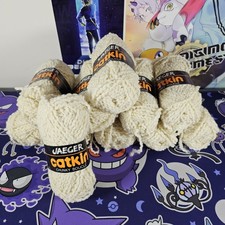 Jaeger Catkin Chunky Bouclé 11x 50g Skeins Shade 14 Cream 90% Wool 10% Nylon