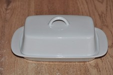 White Ceramic Butter Dish with