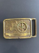 Brass Hit And Miss Belt Buckle
