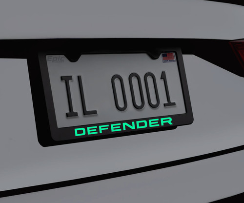 Glowing defender license - defender,