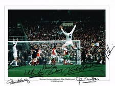 1972 FA CUP GOAL MULTI SIGNED