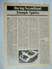 TRIUMPH SPITFIRE 1962 TO 1974