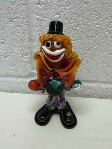 Murano handcrafted glass clown - handcrafted,