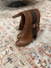 Dune Tan Leather Knee High boots UK6 - never been worn
